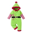 thumbnail image 1 of MQLKF Boys Girls Christmas Long Sleeve Romper Striped Hoodie Jumpsuit Funny Cute Jumpsuit Clothes, 1 of 6
