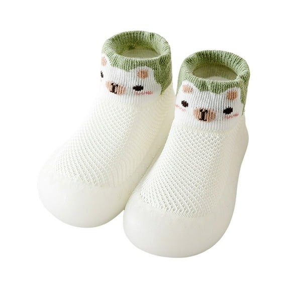 MQLKF Girls Boys Kids Leisure Cartoon Prints Shoes Mesh Soft Bottom Breathable On Sport Shoes Socks Shoes Lightweight Fashionable Boys' Sports Shoes