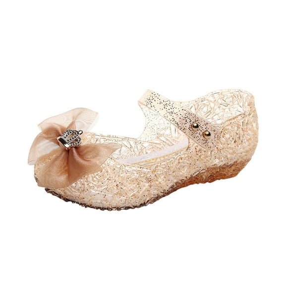MQLKF Jelly Shoes For Girls Birthday Sandals For Girls Toddler Glitter Sandals Dress Sandals Lightweight Outdoor Walking Girls Sandals