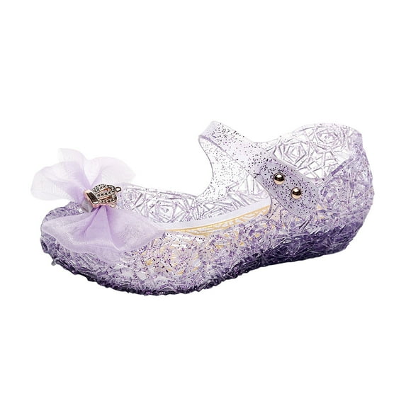 MQLKF Jelly Shoes For Girls Birthday Sandals For Girls Toddler Glitter Sandals Dress Sandals Lightweight Outdoor Walking Girls Sandals