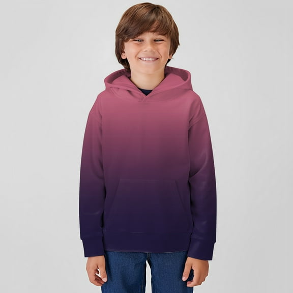 MQLKF Kids Toddler Baby Unisex Spring Summer Print Long Sleeve Hooded Hoodie Comfortable Leisure Casual Children Sweatshirt