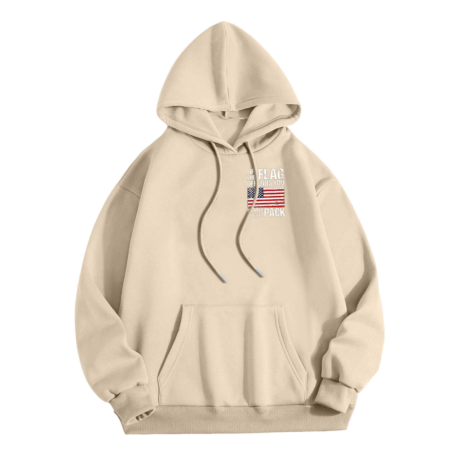 MQLKF Mens Fashionable Casual Letter Printed Long Sleeved Pullover Hoodie Loose Stylish Handsome Men's Pullover
