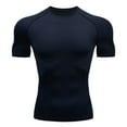 thumbnail image 1 of MQLKF Mens Summer Leisure Sports T Shirt Fashion Lapel 3D Gradient Short Sleeved Round Neck T Shirt Men Fashionable Men's Top, 1 of 2