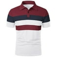 thumbnail image 1 of MQLKF Mens Tight Fitting Training Clothes Sports Fitness Clothes Running Clothes Sweat Wicking Quick Drying Short Sleeved T Shirt Top Stylish Comfortable Breathable Handsome Men's Polo Shirt, 1 of 4