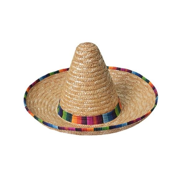 MQLKF Mexican Sombrero Hat Adults With Trim Straw Sombrero For De Mexican Party And Fiesta Casual Personality Fashion Hat