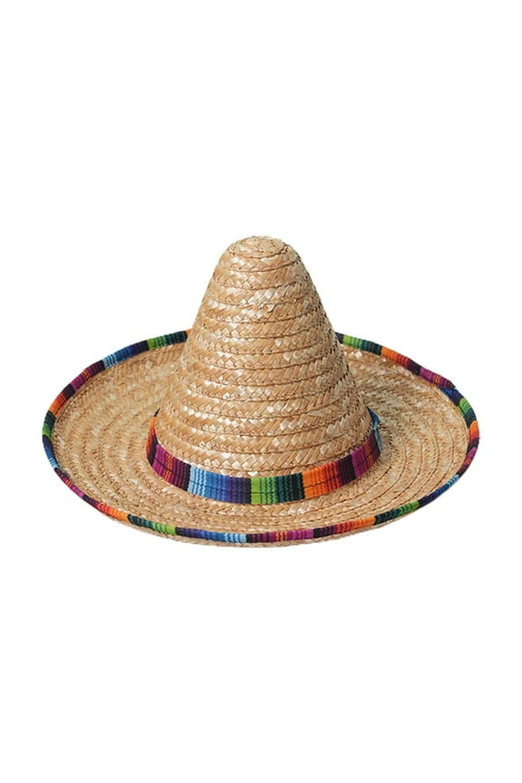 Mexican Sombrero Hat Adults With Trim Straw Sombrero For De Mexican Party And Fiesta Casual Personality Fashion Hat