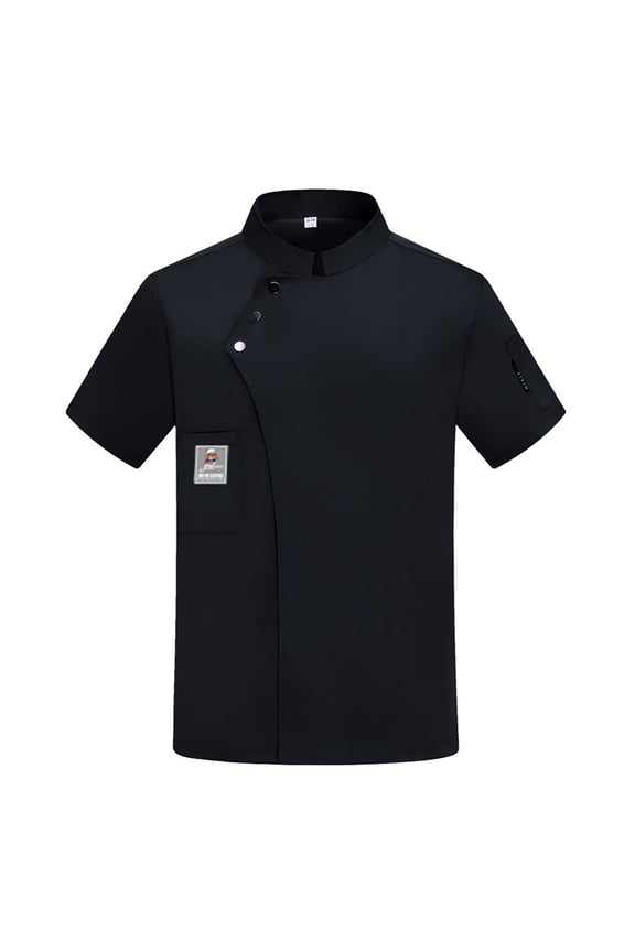 Unisex Men's Chef Coat Jacket Women Kitchen Restaurant Cooking Work Chef Uniformss Shirt Tops Fashionable Breathable Men's Tops