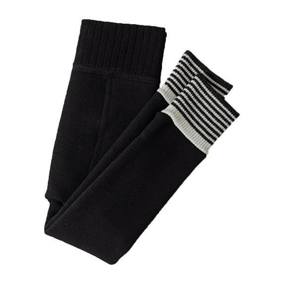 MQLKF Winter Fleece Thick Padded Tights For Children Leggings For Girls Leggings Thermal Pantyhose Ninth Pants Fashionable Casual Girl Pants