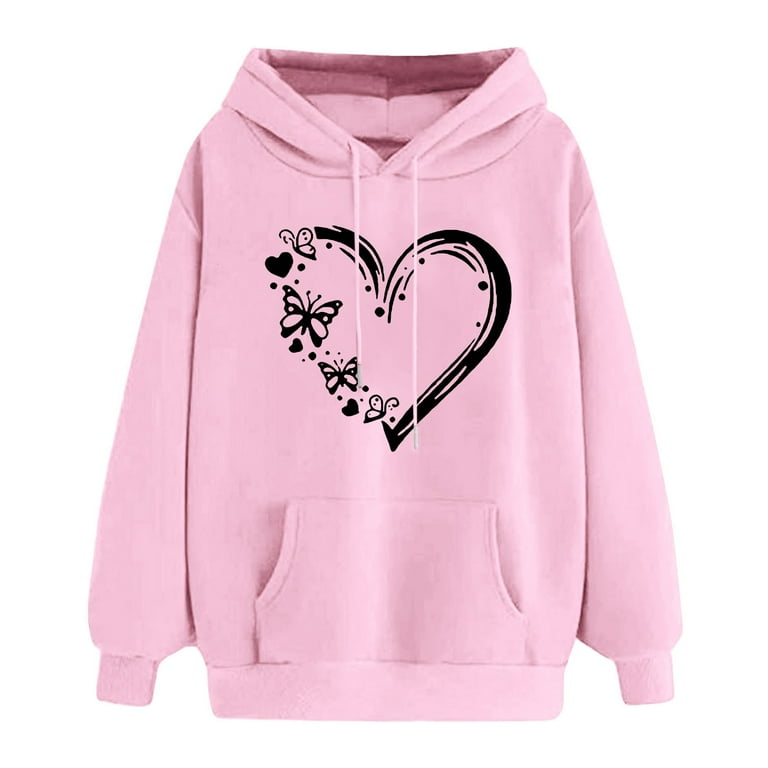 Cat Print Long Sleeve Hooded Loose Hoodies Cat Print Long Sleeve Hooded Loose Hoodies