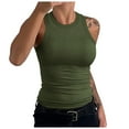 thumbnail image 1 of MQLKF Women's Strap Tank Top Sexy Trim Backless Vest Summer Going Out Tops Cozy Stylish Women's Vest Daily Wear, 1 of 4