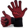 thumbnail image 1 of MQOUO  BBQ Gloves 1472°F Heat Resistant | Fireproof Mitts with Silicone Grip | Perfect for Men Who Love Barbecue, Grilling, Cooking, & Camping | 14'IN Food Grade Washable Kitchen Oven Mitts, 1 of 7