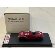 MR 1/43 Ferrari 125 Sport GP Pescara 1947 Dark Red No. 128 MR03
