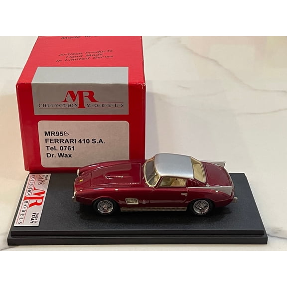 MR 1/43 Ferrari 410 SA Telaio 0761SA Dr. Wax 1957 Dark Red/Silver MR95B