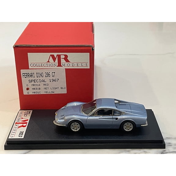 MR 1/43 Ferrari Dino 206 GT Special 1967 Met. Light Blue MR31B