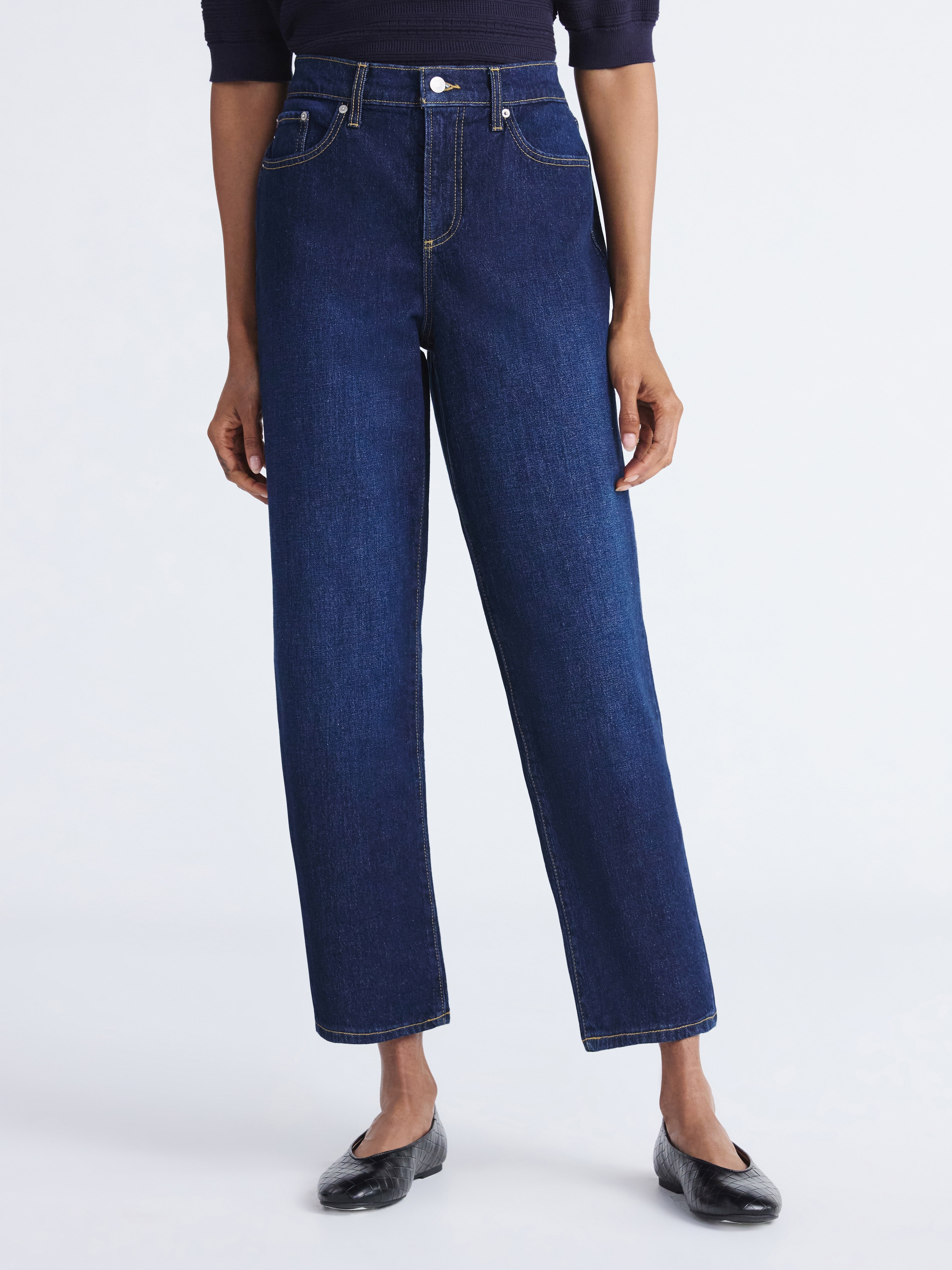 Free Assembly Women's Mid Rise Ankle Length Slim Jeans, 27