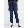 thumbnail image 1 of Free Assembly Women's Mid Rise Ankle Length Slim Jeans, 27" Inseam, Sizes 0-18, 1 of 6