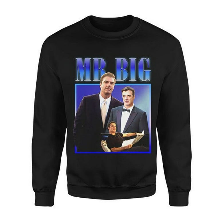 MR BIG Homage Sweatshirt Retro 2000s Printed Sweater Preppy Cute Sweatshirt Handmade Graphic Jumper Ladies Sweatshirt Carrie And Mr Big