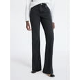 thumbnail image 1 of Free Assembly Women's Mid Rise Full Length Bootcut Jeans, 32" Inseam, Sizes 0-20, 1 of 5