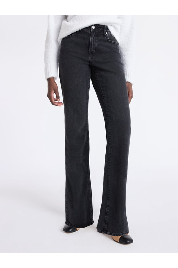 Women's Mid Rise Full Length Bootcut Jeans, 32" Inseam, Sizes 0-20