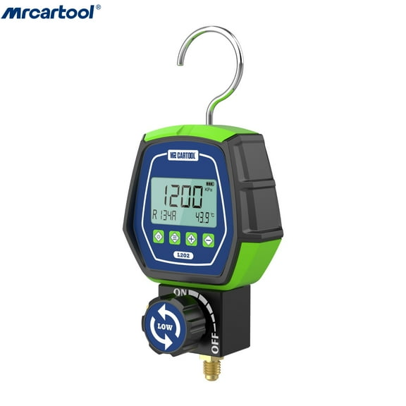MR CARTOOL Refrigeration Digital Manifold Gauge HVAC A/C Pressure Vacuum Pressure Tester