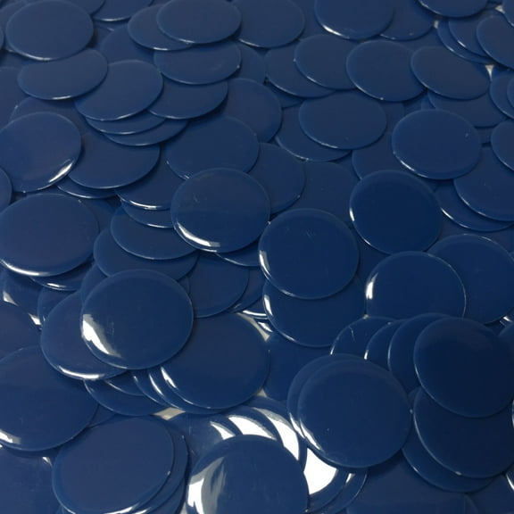 MR CHIPS Bingo Chips 3/4 inch Size - 1,000 Counting Bingo Chips in Solid Blue Color - Versatile Counting Chips for Classroom Activities & Board Games