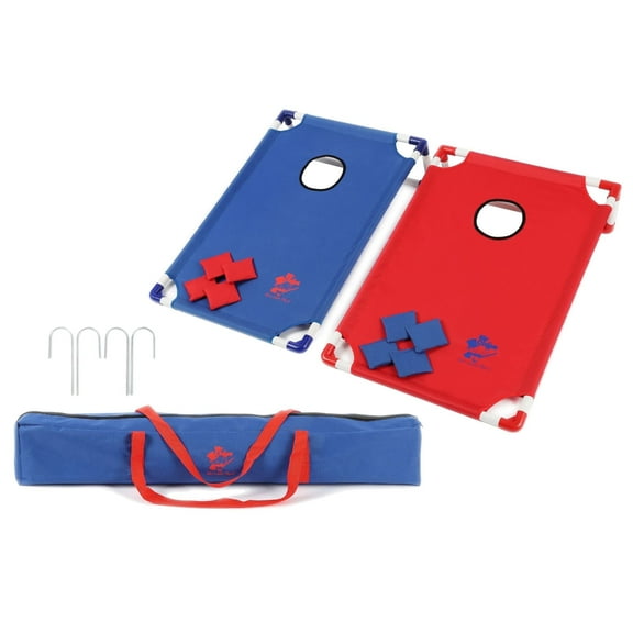 MR CHIPS Portable Cornhole Game, Bean Bag Toss Game, Cornhole Boards, Bean Bags with Four Free Can Coolers