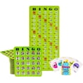 thumbnail image 1 of MR CHIPS Jam-Proof Bingo Cards with Sliding Windows - 25 Reusable Shutter Bingo Cards - 75 Bingo Calling Cards - 1 Bingo Master Board - Green Style, 1 of 10