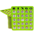 thumbnail image 1 of MR CHIPS Jam-Proof Easy-Read Large Print Fingertip Slide Bingo Cards with Sliding Windows - 25 Pack in Green Style, 1 of 9
