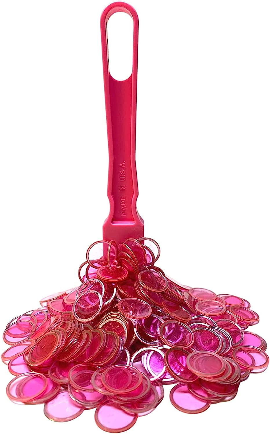 MR CHIPS Bingo Wand Combo with 100 Upgraded Bingo Chips, Pink