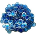 MR CHIPS ¾ inch Plastic Magnetic Bingo Chips with Metal Ring, 100 Chips