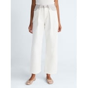 Scoop Women's and Women's Plus Mid-Rise Colorblock Wide Leg Jeans, Available in Short, Reg, and Long, Sizes 0-26W