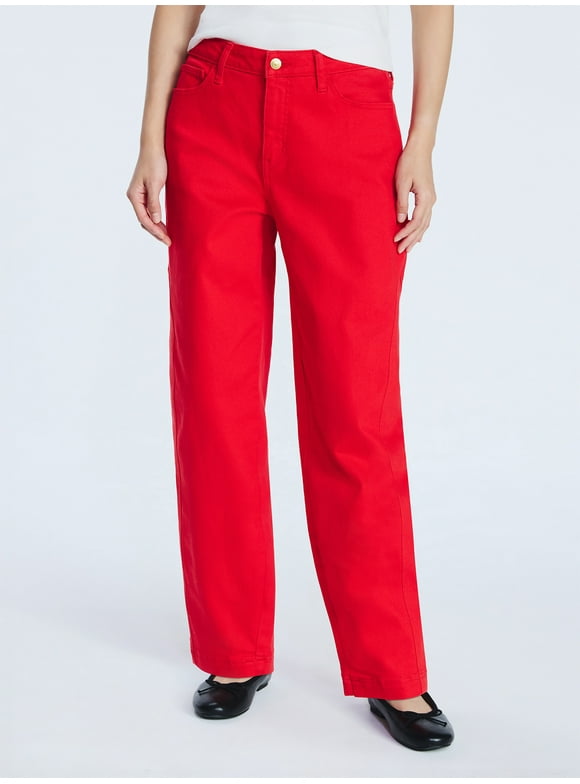 Women's Midrise Cropped Barrel Jeans, 27.5" Inseam, Sizes 0-20