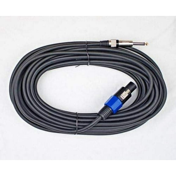 MR DJ CQSM30 30' Pro PA DJ Karaoke Speakon Plug to 6.35mm 1/4" Plug Speaker Wire CableMR DJ CQSM30 30' Pro PA DJ Karaoke Speakon Plug to 6.35mm 1/4" Plug Speaker Wire Cable