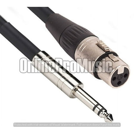 MR DJ CQSXF25 25 FEET CABLE 1/4" TRS (STEREO) TO XLR FEMALE