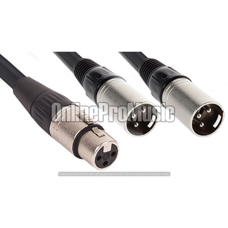 MR DJ CXMDXF6 6 FEET SINGLE XLR FEMALE TO DUAL XLR MALE
