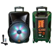 MR DJ DJ12BAT+ 12 Inch Portable Bluetooth Speaker