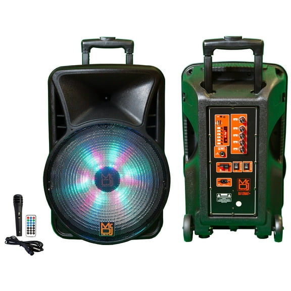 MR DJ DJ12BAT+ 12" Portable Bluetooth Speaker