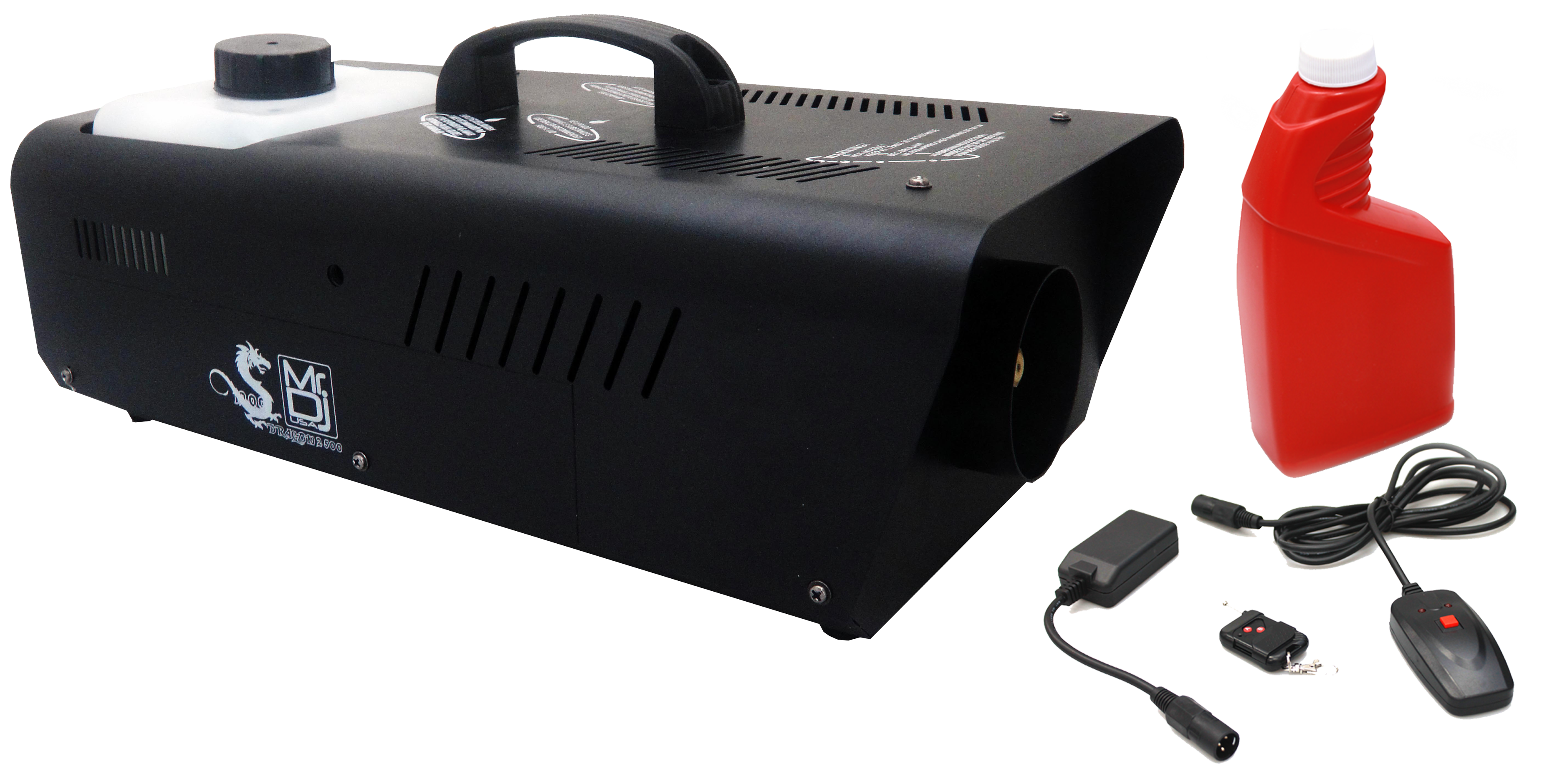 MR DJ DRAGON2500 2500W fog smoke machine with wire & wireless remote