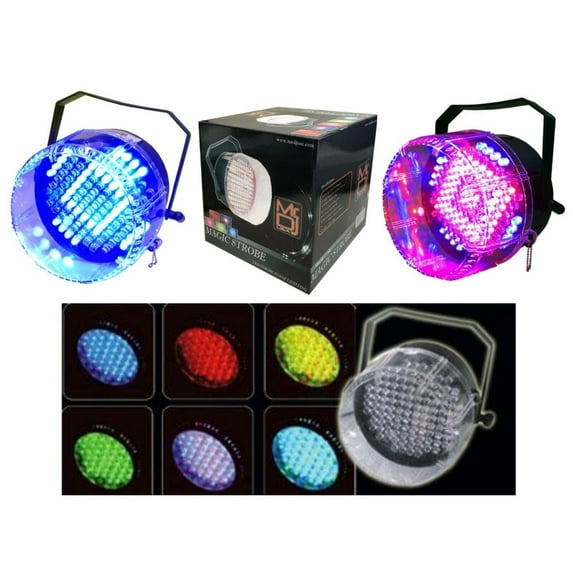 MR DJ MAGICSTROBE Led Strobe Effect Stage Lighting with RGB Color Mixing & Built
