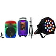 thumbnail image 1 of MR DJ PL15FLAME 15" Portable Translucent Bluetooth Speaker + Speaker Stand + 18-LED Slim Par Wash DJ LightMR DJ PL15FLAME 15" Portable Translucent Bluetooth Speaker + Speaker Stand + 18-LED Slim Par, 1 of 12