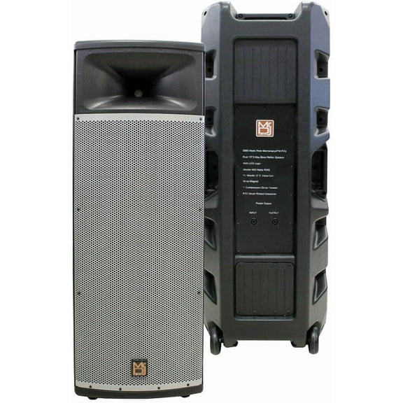 MR DJ PRO215S PA DJ Passive Speaker Dual 15" 3-Way Full-Range Passive DJ PA Multipurpose Live Sound Loudspeaker