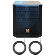 MR DJ PRO3500BT 12 3500W Pro Active Subwoofer with 2 Speaker Output Package
