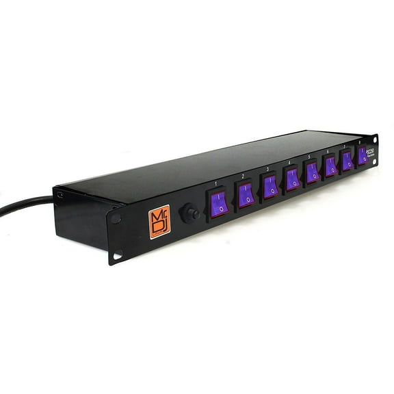 MR DJ PSC350 Power Switcher Surge Protectors <br/>Rack Mountable 8 Port Power Switcher Surge Protectors ON / OFF Power Center