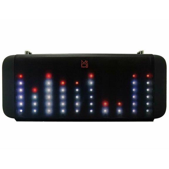 MR.DJ SOUL 4" PORTABLE SPEAKER WITH BLUETOOTH, RECHARGEABLE BATTERY LED LIGHTS