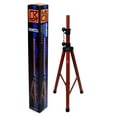 thumbnail image 1 of MR DJ SS350R Speaker Stand  Universal Red Heavy Duty Folding Tripod PRO PA DJ Home On Stage Speaker Stand Mount Holder, 1 of 1