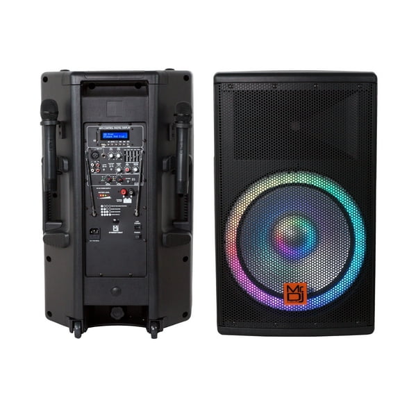 MR DJ SYNERGY15BAT 15" 3500W Rechargeable PRO PA DJ Powered Loudspeaker Portable Speaker System