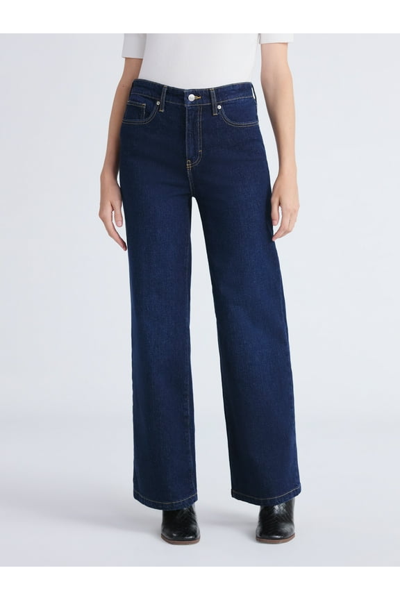 Women's Mid Rise Full Length Bootcut Jeans, 32" Inseam, Sizes 0-20