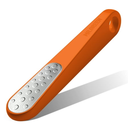 MR.GREEN Foot File Double Sided Callus Remover for Dead Skin Professional Pedicure Tools Callous Scraper Foot Sander Heel Filer (Orange)