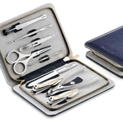 MR.GREEN Manicure Set Stainless nail clipper Kit full grain cow leather package