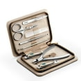 thumbnail image 1 of MR.GREEN Manicure Sets Pedicure Kits Stainless Steel Nail Clipper Personal Care Tools with PU Leather Case (Gray), 1 of 5